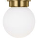 Kelly by Kelly Wearstler Nodes 1 Light 24 inch Burnished Brass Flush Mount Ceiling Light
