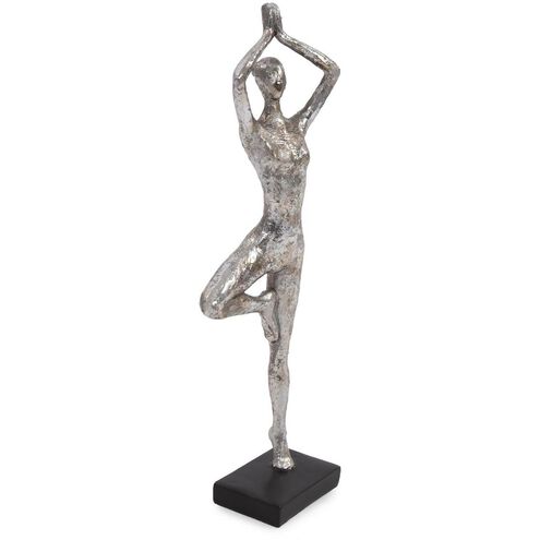 Yoga Pose Silver Figure, Tree