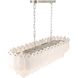 Serena 9 Light 43.38 inch Satin Nickel Linear Island Pendant Ceiling Light