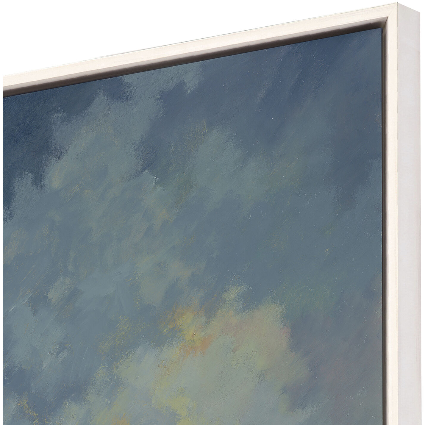 Quiet Reflection Blue and Beige and Green and Multi Canvas