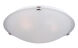 Malaga 3 Light 16 inch Satin Nickel Flush Mount Ceiling Light in Frosted
