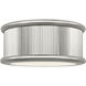 Paloma Contreras Ritz 3 Light 14 inch Polished Nickel Flush Mount Ceiling Light
