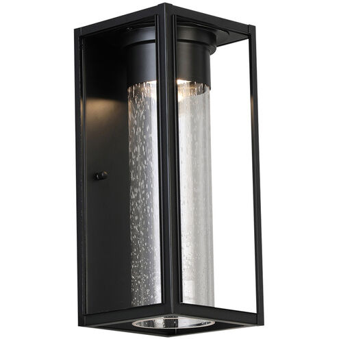 Walker Hill LED 12 inch Matte Black Outdoor Wall Sconce