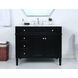 Park Avenue 40 X 21.5 X 35 inch Black Vanity Sink Set