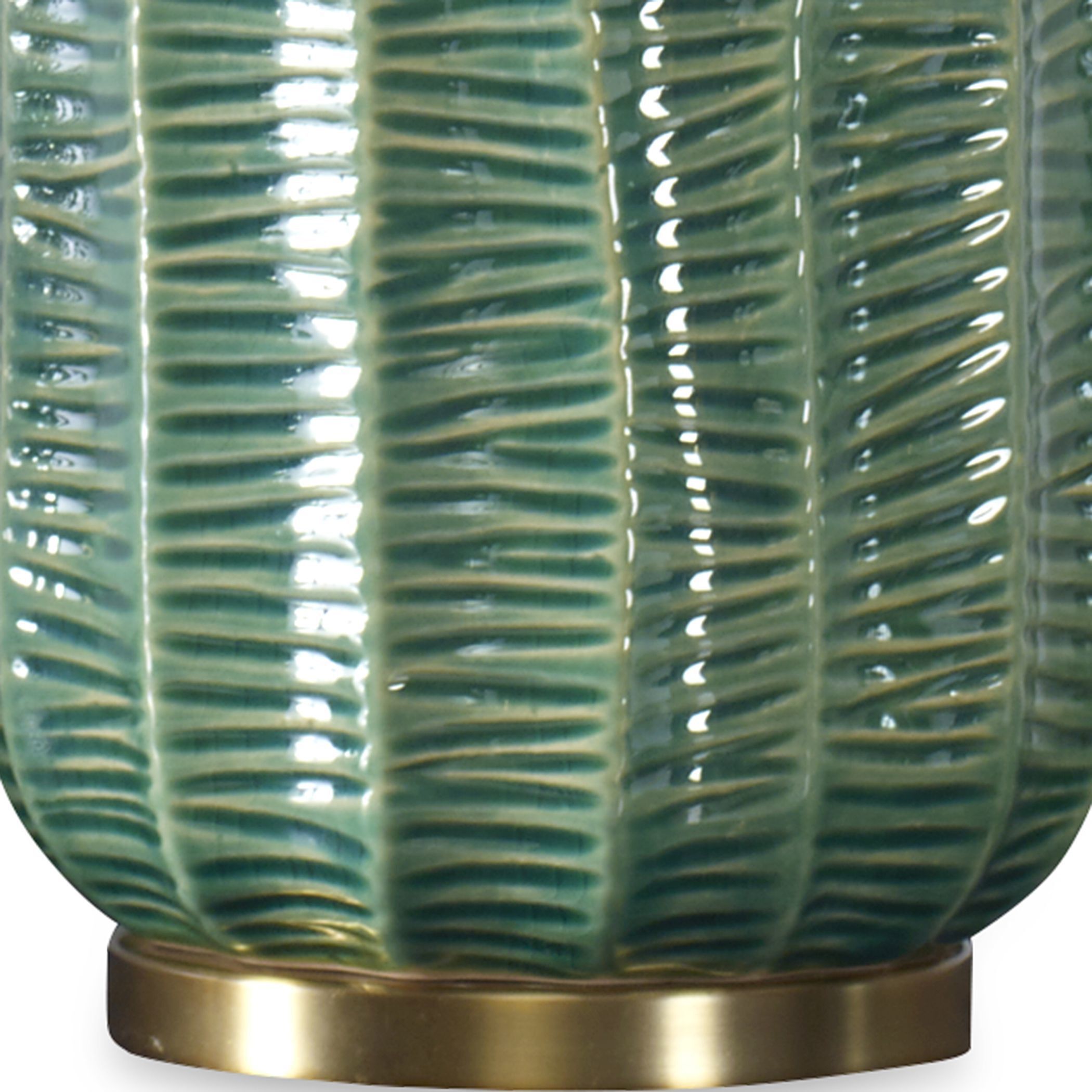 Bixby 24.5 inch 150.00 watt Hunter Green Glaze and Antique Brass Table Lamp Portable Light