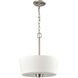 Winslow 3 Light 15 inch Brushed Nickel Pendant Ceiling Light