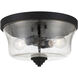 Shyloh 2 Light 14 inch Coal Flush Mount Ceiling Light