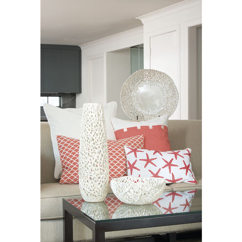 Maris 20 X 5.5 inch Coral with White Accent Pillow