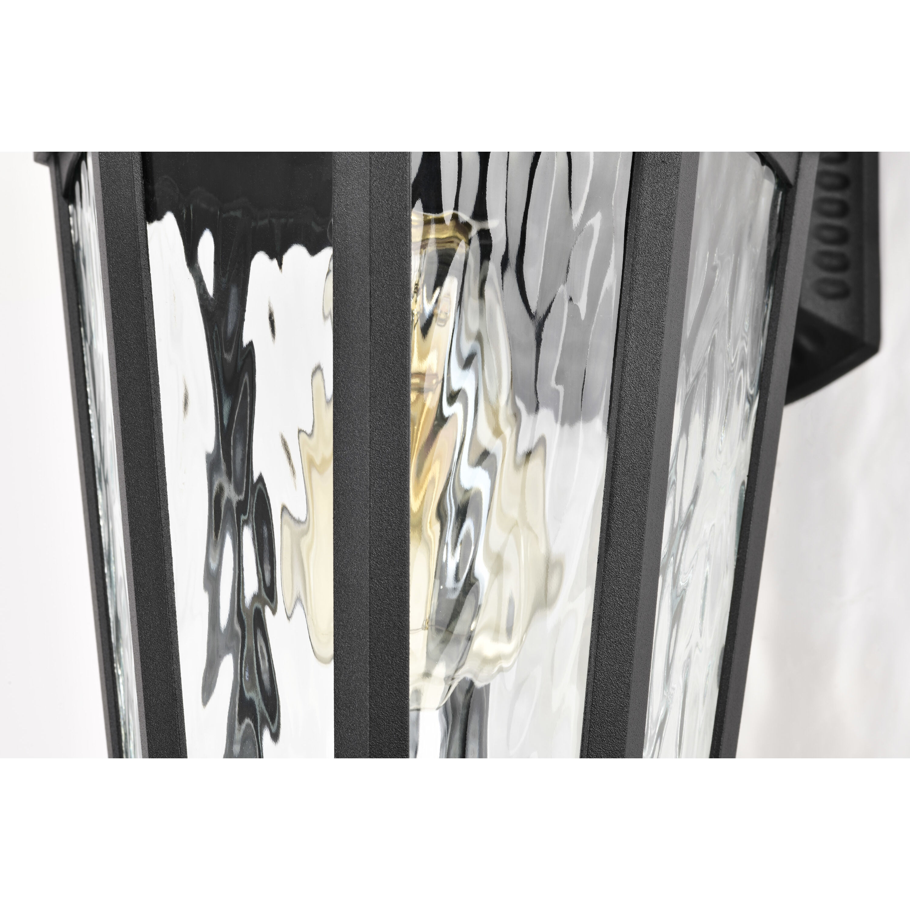 East River 16 inch Matte Black Outdoor Wall Lantern, Large