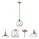 Ballston Athens LED 8 inch Satin Gold Pendant Ceiling Light, Ballston