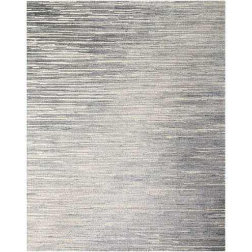 Prismo 120 X 96 inch Pale Slate / Light Grey / Sterling Grey / Metallic - Silver / Pewter / Sage Handmade Rug in 8 x 10