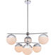 Eclipse 6 Light 36 inch Chrome Pendant Ceiling Light