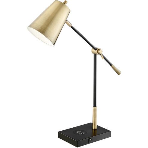 Salma 30 inch 60.00 watt Brass Table Lamp Portable Light