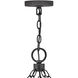 Open Air Sawyer LED 46 inch Aged Zinc with Distressed Black Outdoor Hanging