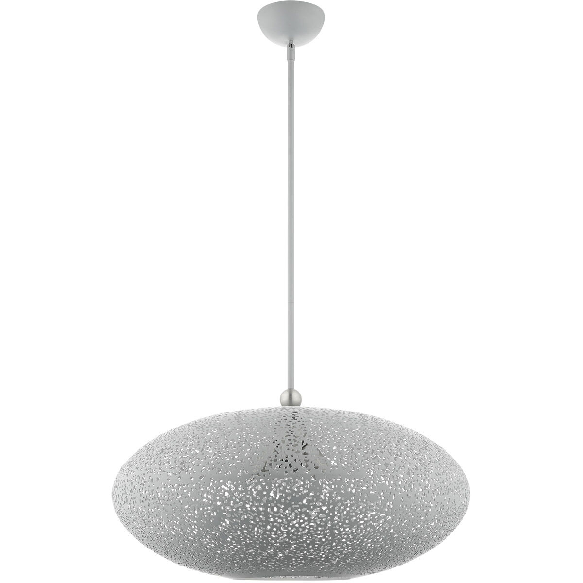 Charlton 3 Light 24 inch Nordic Gray with Brushed Nickel Accents Pendant Ceiling Light