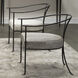 Kai Grey Hide & Black Hand Forged Iron Chair