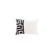 Nairobi 19 X 13 inch Black and White Lumbar Pillow