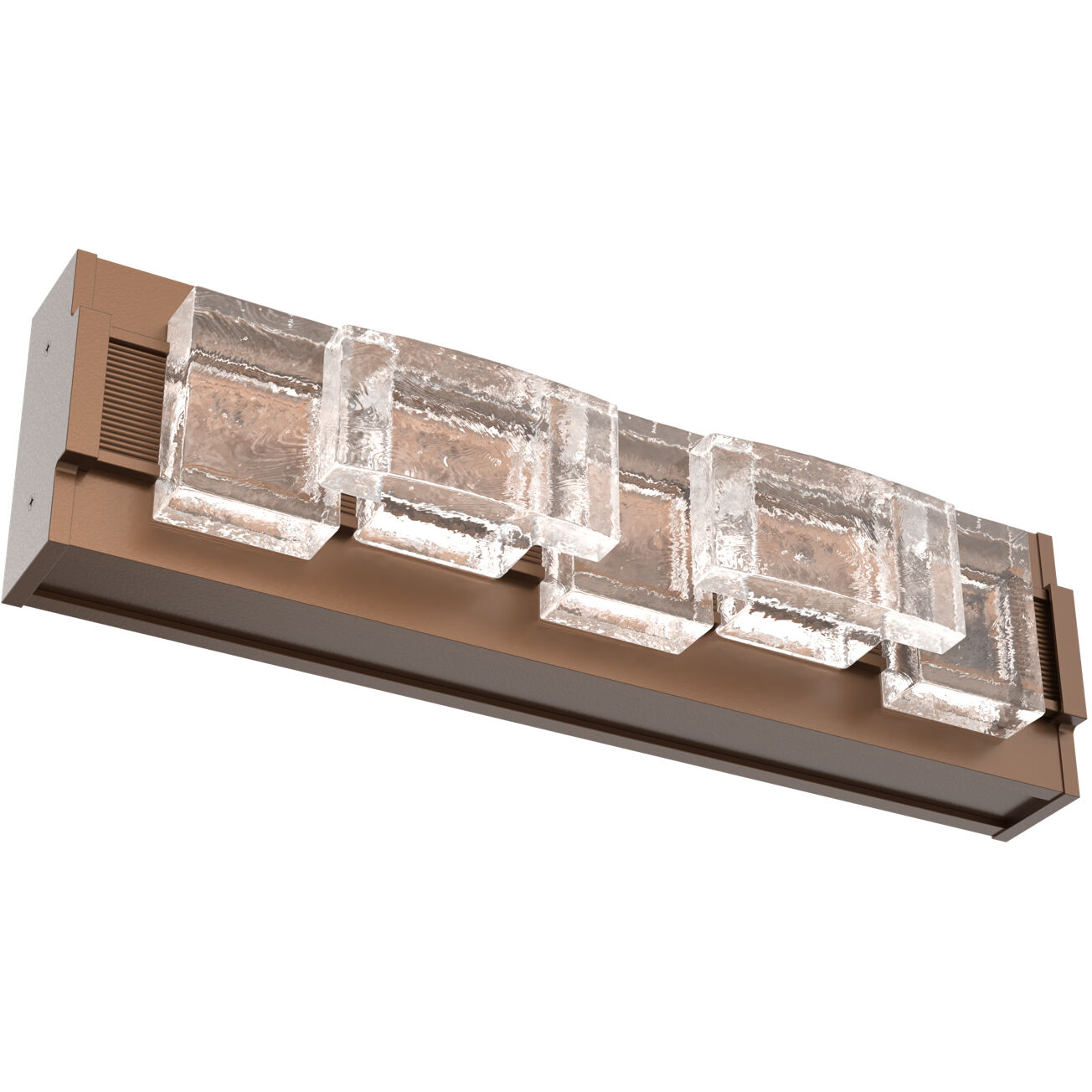 Tessera LED 18.5 inch Burnished Bronze Vanity Light Wall Light in 2700K LED, Tetro Cast, Small