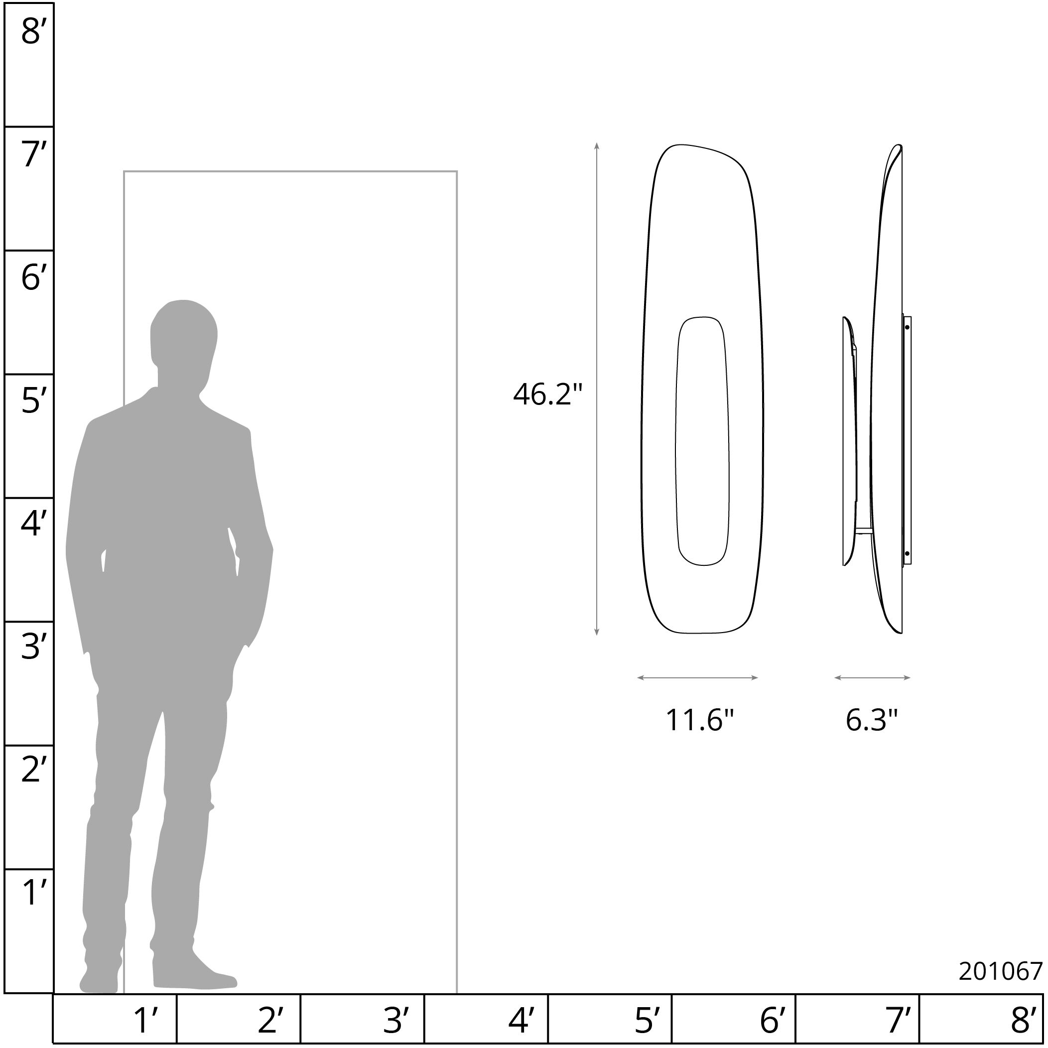 Shield LED 11.6 inch Bronze/Dark Smoke Wall Sconce Wall Light