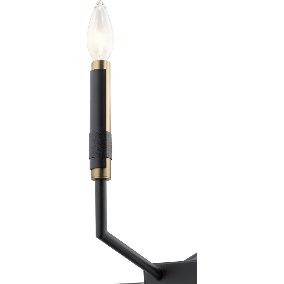 Armand 12 Light 9.5 inch Black Chandelier Linear Ceiling Light