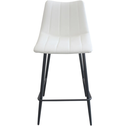 Alibi 37 inch White Counter Stool