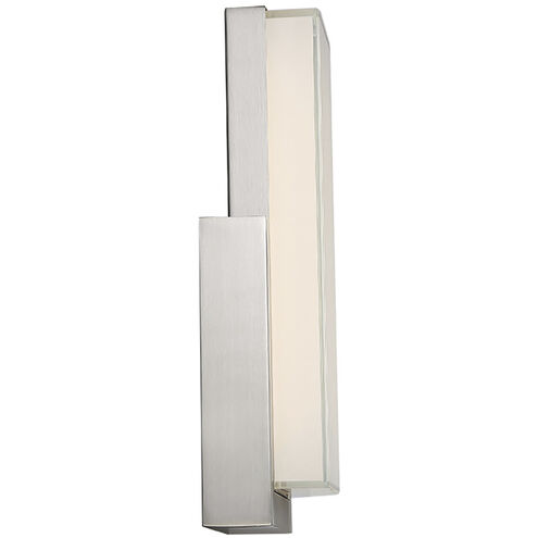 Corbusier LED 3 inch Satin Nickel ADA Wall Sconce Wall Light in 3500K, dweLED