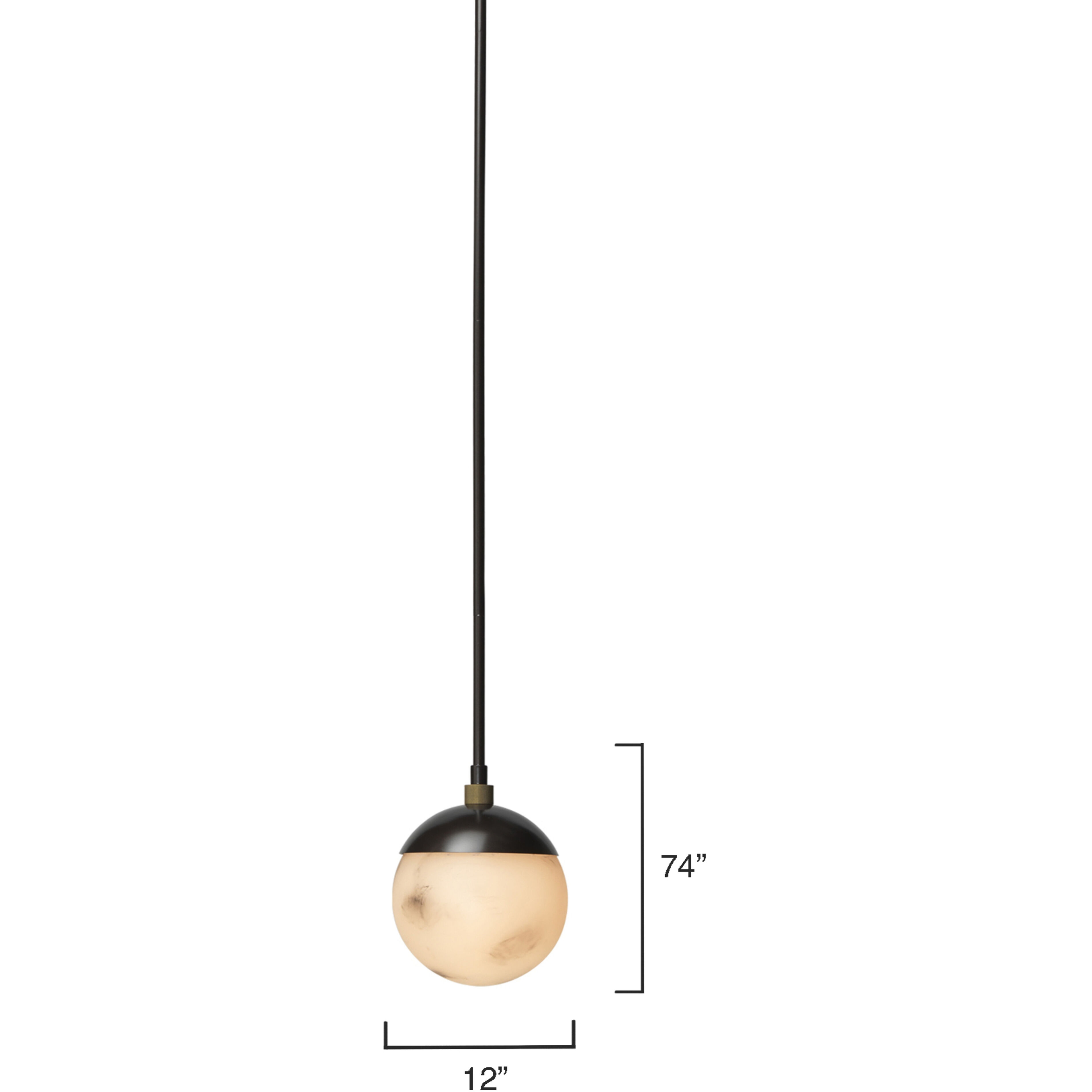 Metro 1 Light 7 inch Oil Rubbed Bronze Pendant Ceiling Light