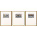 Broken Landscape Gray and Metallic and Rust and Turquoise Framed Art, The Studio