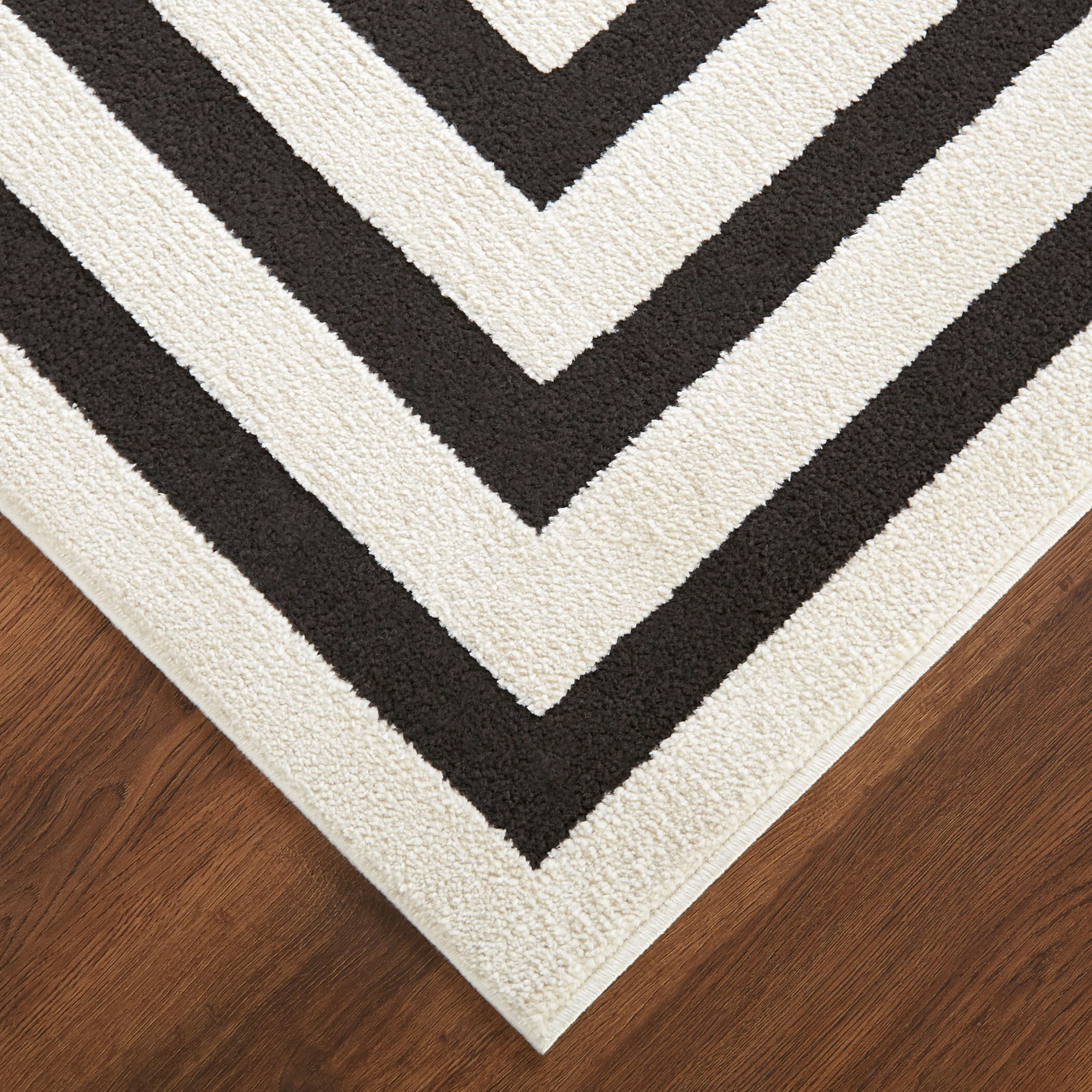 Optika 158 X 118 inch Black/White Rug in 10 x 13