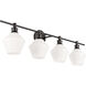 Gene 4 Light 37.6 inch Black Wall sconce Wall Light