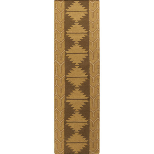 Jewel Tone II 96 X 30 inch Camel, Dark Brown, Tan Rug