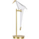 Chelsea House 24 inch 12.00 watt Antique Brass/Cream Table Lamp Portable Light