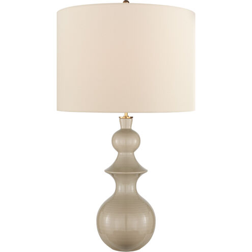 kate spade new york Saxon 37.75 inch 100 watt Dove Grey Table Lamp Portable Light, Large