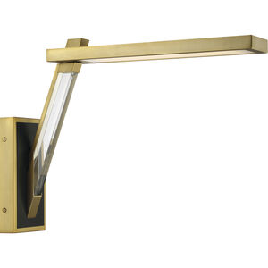 Sauvity LED 4.75 inch Soft Brass and Coal Wall Sconce Wall Light