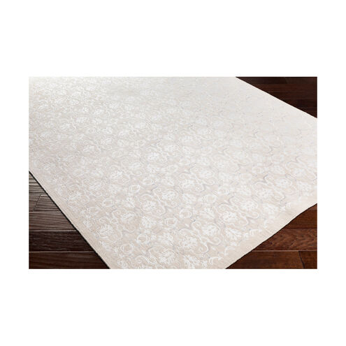 Orchid 96 X 32 inch Cream/White Rugs, Wool, Viscose, and Cotton