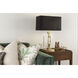 Lincoln 29 inch 150.00 watt Modern Brass Table Lamp Portable Light in Black With Matte Gold