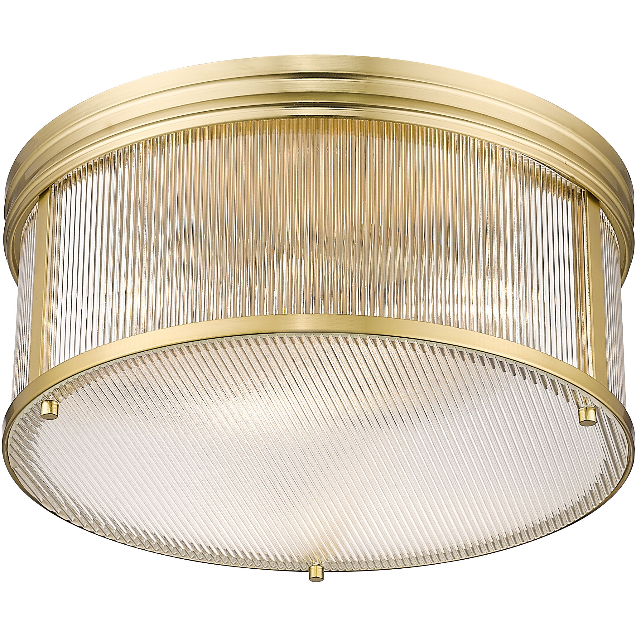 Carnaby 4 Light 18 inch Modern Gold Flush Mount Ceiling Light
