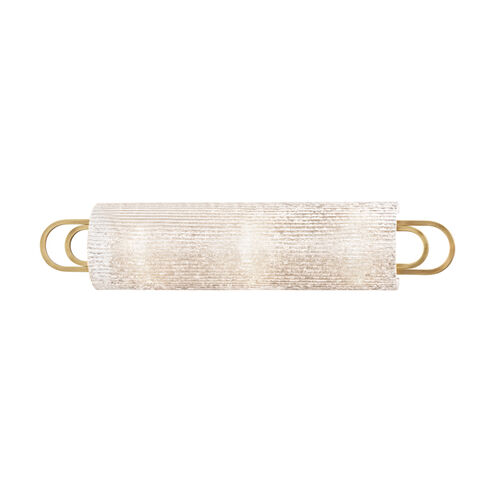 Buckley 3 Light 25 inch Aged Brass Bath Bracket Wall Light