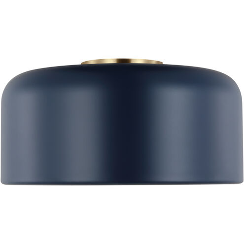 Malone 1 Light 13.75 inch Navy Ceiling Flush Mount Ceiling Light
