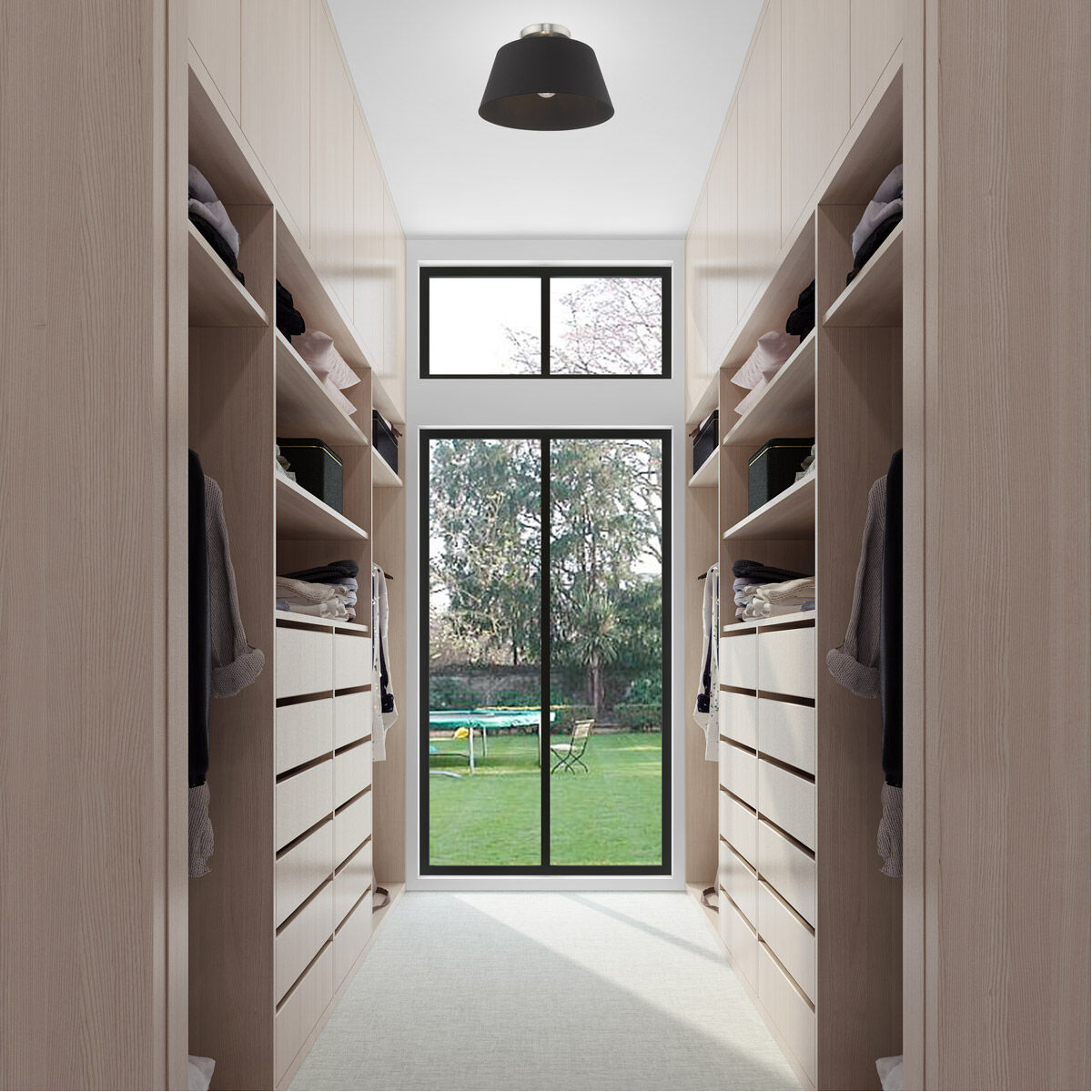 Belclaire 1 Light 13 inch Brushed Nickel Semi-Flush Mount Ceiling Light