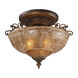 Hamlet 3 Light 19 inch Golden Bronze Semi Flush Mount Ceiling Light
