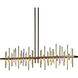 Cityscape LED 51.9 inch Bronze/Modern Brass Pendant Ceiling Light, Large