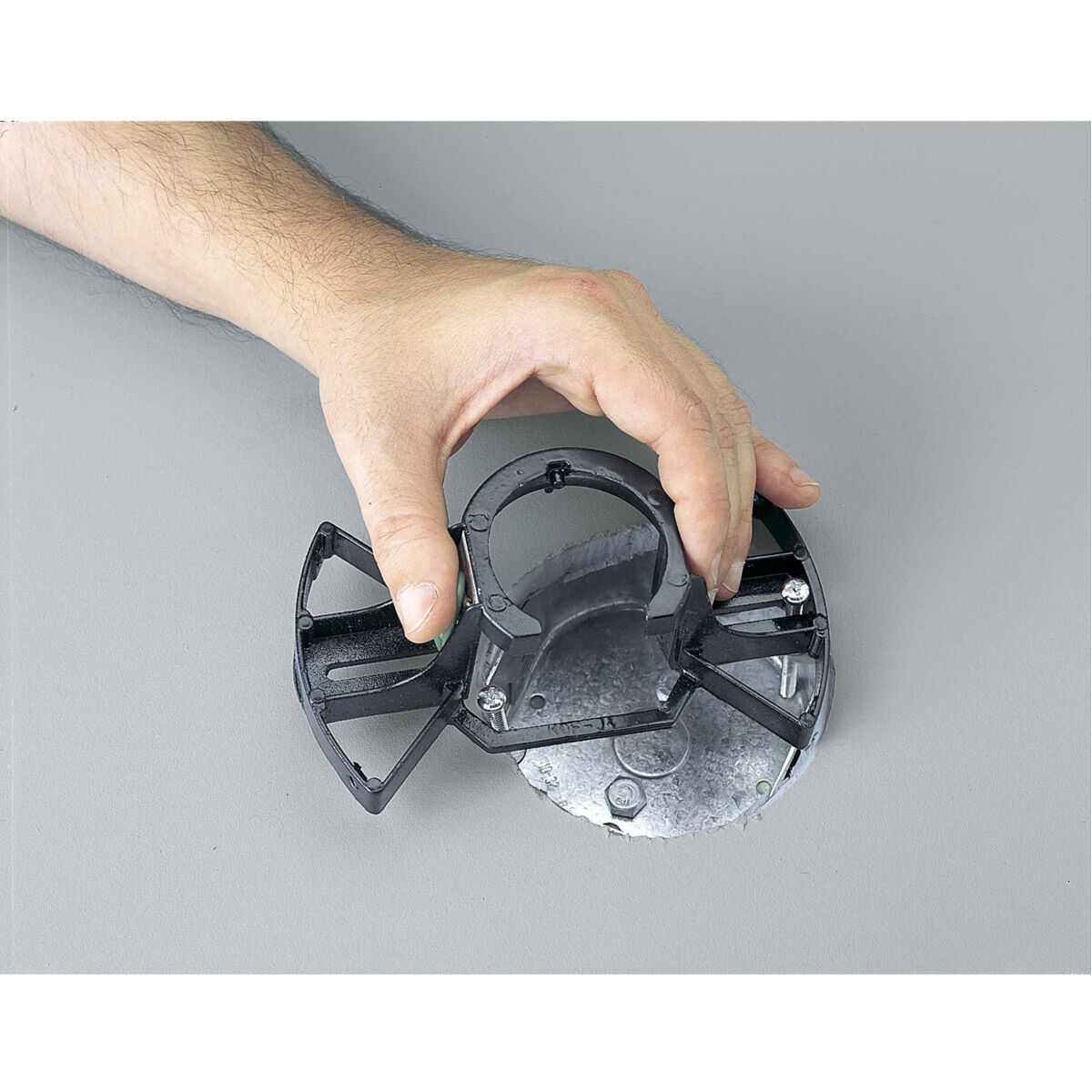 AirPro 52 inch Polished Chrome with Driftwood/Black Blades Ceiling Fan