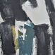 Obsidian II Black with Dark Green Framed Wall Art