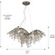 Autumn Twilight 31 inch 60.00 watt Mystic Gold Chandelier Ceiling Light, Large