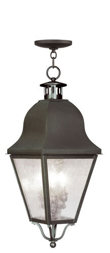 Amwell 3 Light 11 inch Bronze Outdoor Pendant Lantern