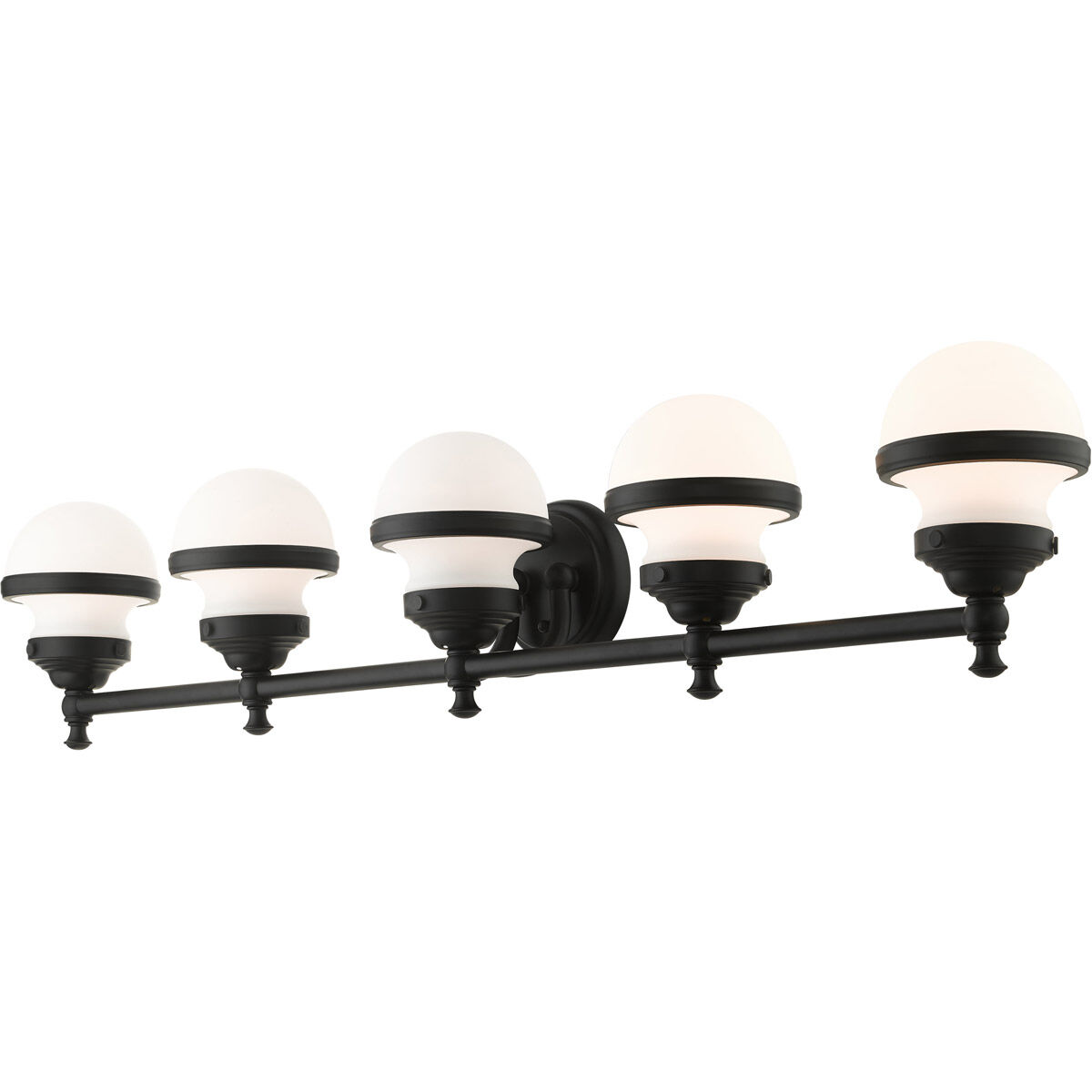 Oldwick 5 Light 43 inch Black Vanity Sconce Wall Light