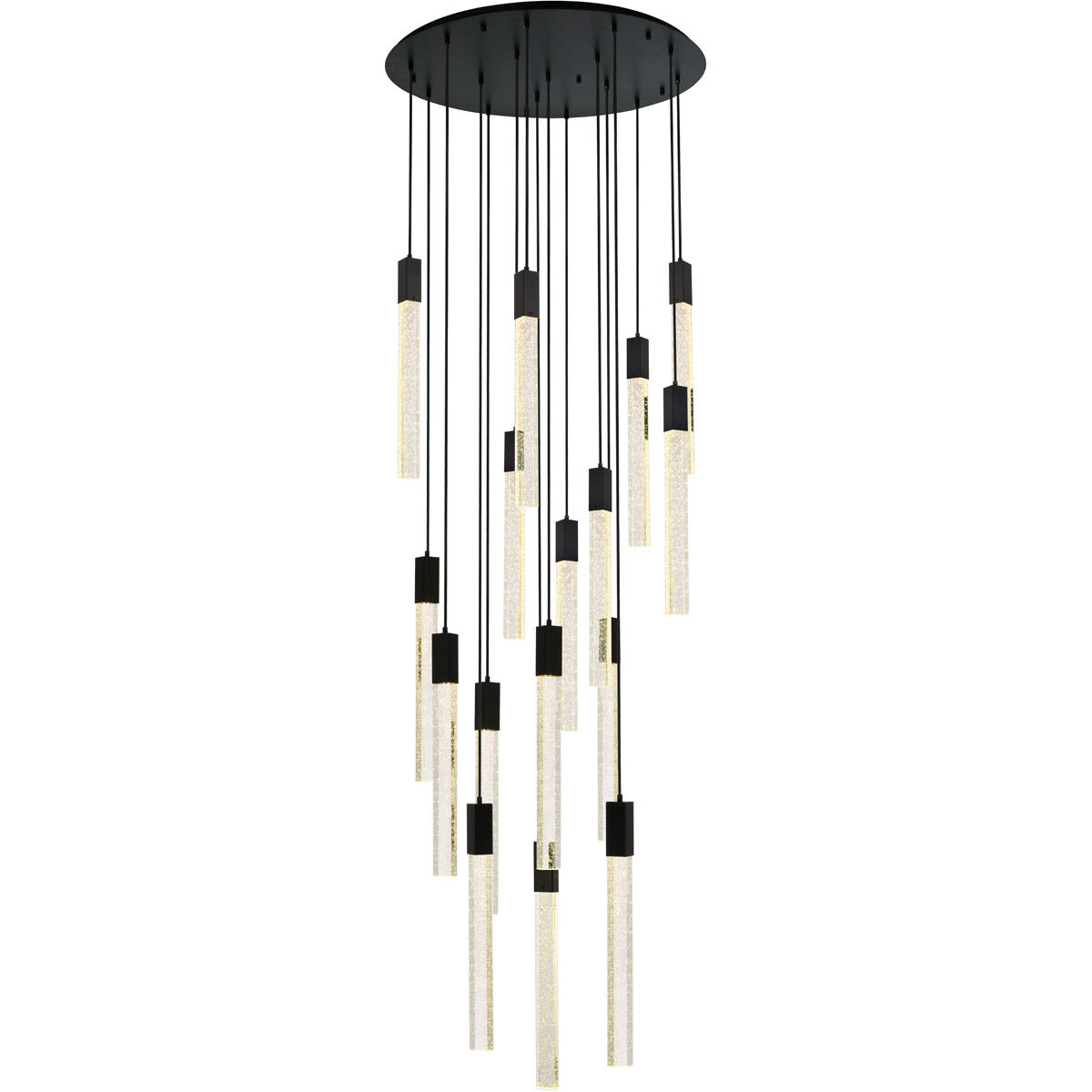 Weston 16 Light 36 inch Black Pendant Ceiling Light