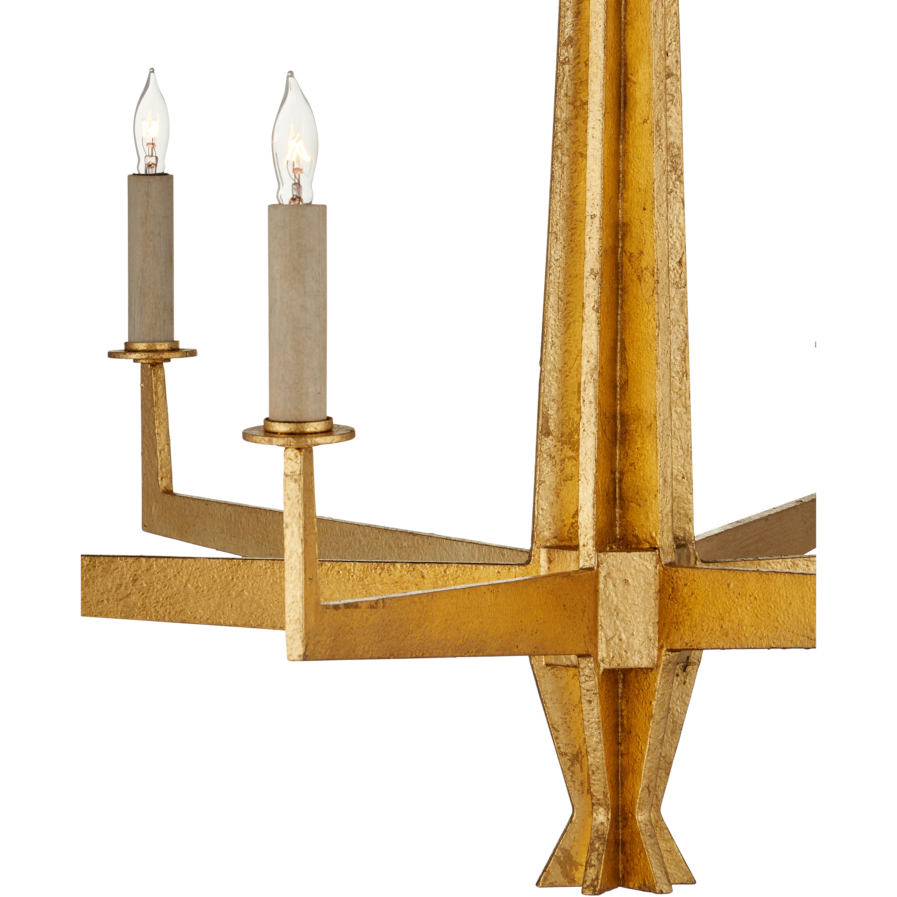 Goldfinch 6 Light 29.5 inch Washed Lucerne Gold Chandelier Ceiling Light, Medium