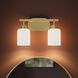 Reines 2 Light 14.75 inch Brushed Gold Bath Vanity Wall Light